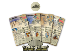 CARTAS CIVILIZACIONES ANTIGUAS LUMINIAS - Juguetería Didácticos Corrientes 