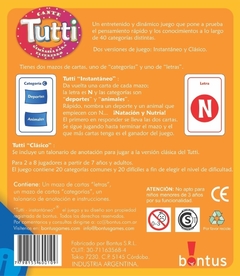 CANTE TUTTI BONTUS - comprar online