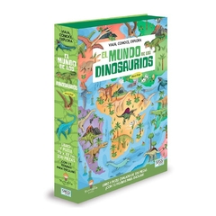 LIBRO + PUZZLE EL MUNDO DE LOS DINOSAURIOS - MANOLITO BOOKS