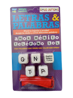 DADOS LETRAS Y PALABRAS - DADOS CREATIVOS