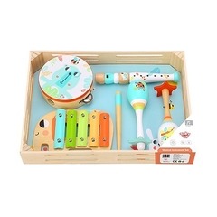 Set de instrumentos musicales de madera - TOOKY TOY en internet