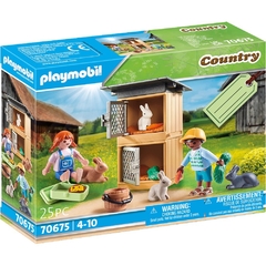 Alimentar a los Conejos 25 Pz Country Set Regalo Playmobil