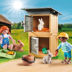 Alimentar a los Conejos 25 Pz Country Set Regalo Playmobil en internet