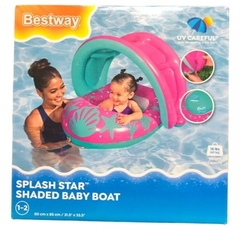 Asiento Inflable Baby Filtro Uv Bebe Rosa Bestway 34091 - comprar online