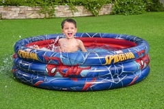 Pileta Inflable 3 Aros Spider Man 98018 Bestway