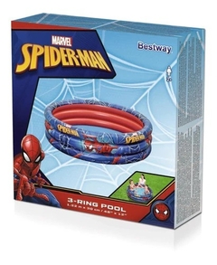 Pileta Inflable 3 Aros Spider Man 98018 Bestway