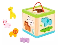 Cubo Didáctico Encastre De Animales Tooky Toys - comprar online