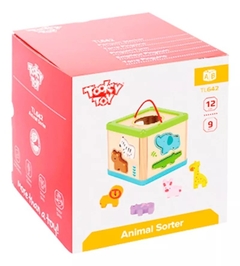 Cubo Didáctico Encastre De Animales Tooky Toys