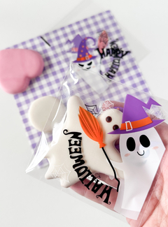 Bolsa opp "Halloween fantasma" 10x10 cms. Pack x 10