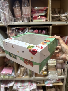 Caja navidad verde 20x20x10 cms - comprar online