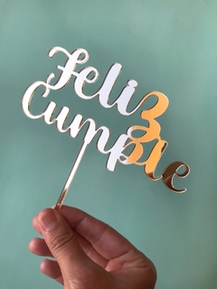 Cake Topper Feliz Cumple - comprar online