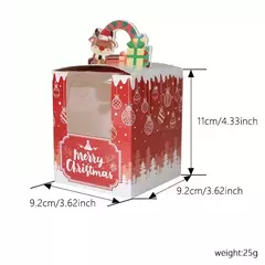 Caja navidad para minipandulce - tienda online