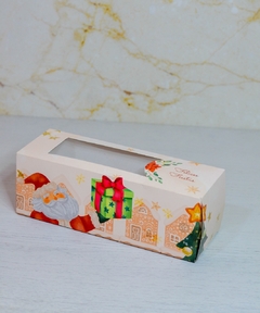 Caja budin Navidad con visor