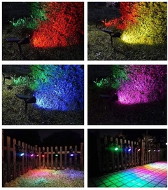 Estaca Led Solar Luz RGB 7 Led - comprar online