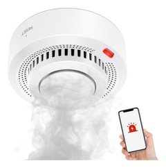 Sensor De Humo Con Sirena Wifi 2.4hz Tuya Smart Life