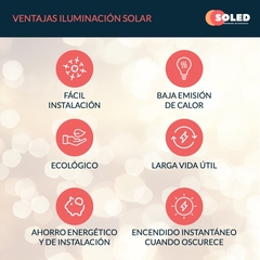Lampara Led Solar Lamparas Colgante Doble - comprar online