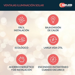 Guirnalda Led Solar 20 Bulbos Irrompibles Calido Kermese