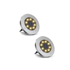 Estacas Led Solar Pack X 2 Unidades 8 Led