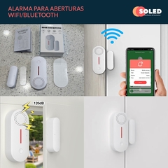 Alarma Sonora Aberturas Puertas Y Ventanas Wifi Tuya App - Soled Iluminación Solar 