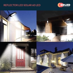Reflector Led Solar 60 Led Exterior Control Remoto - comprar online