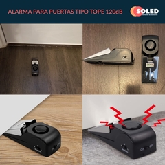 Alarma Sonora Puertas Tope Antirrobo 120db - Soled Iluminación Solar 