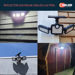 Reflector Led Solar 108 Led Exterior Cobertura 270º - comprar online