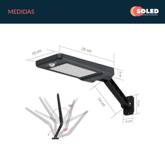 Imagen de Reflector Led Solar 60 Led Exterior Control Remoto