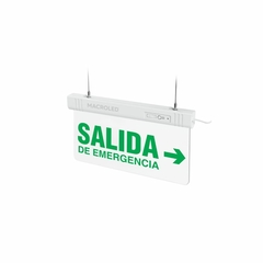 Cartel Led Salida De Emergencia Derecha 1w Csl-eme-der