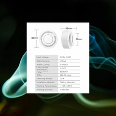 Sensor De Humo Con Sirena Wifi 2.4hz Tuya Smart Life - tienda online