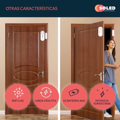 Alarma Sonora Aberturas Puertas Y Ventanas Wifi Tuya App - comprar online