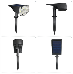 Estacas Led Solar Pack 2 Unidades Luz Calida 20 Led - tienda online