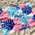 Canga de Praia Personalizada | Estampa Folhas Azul
