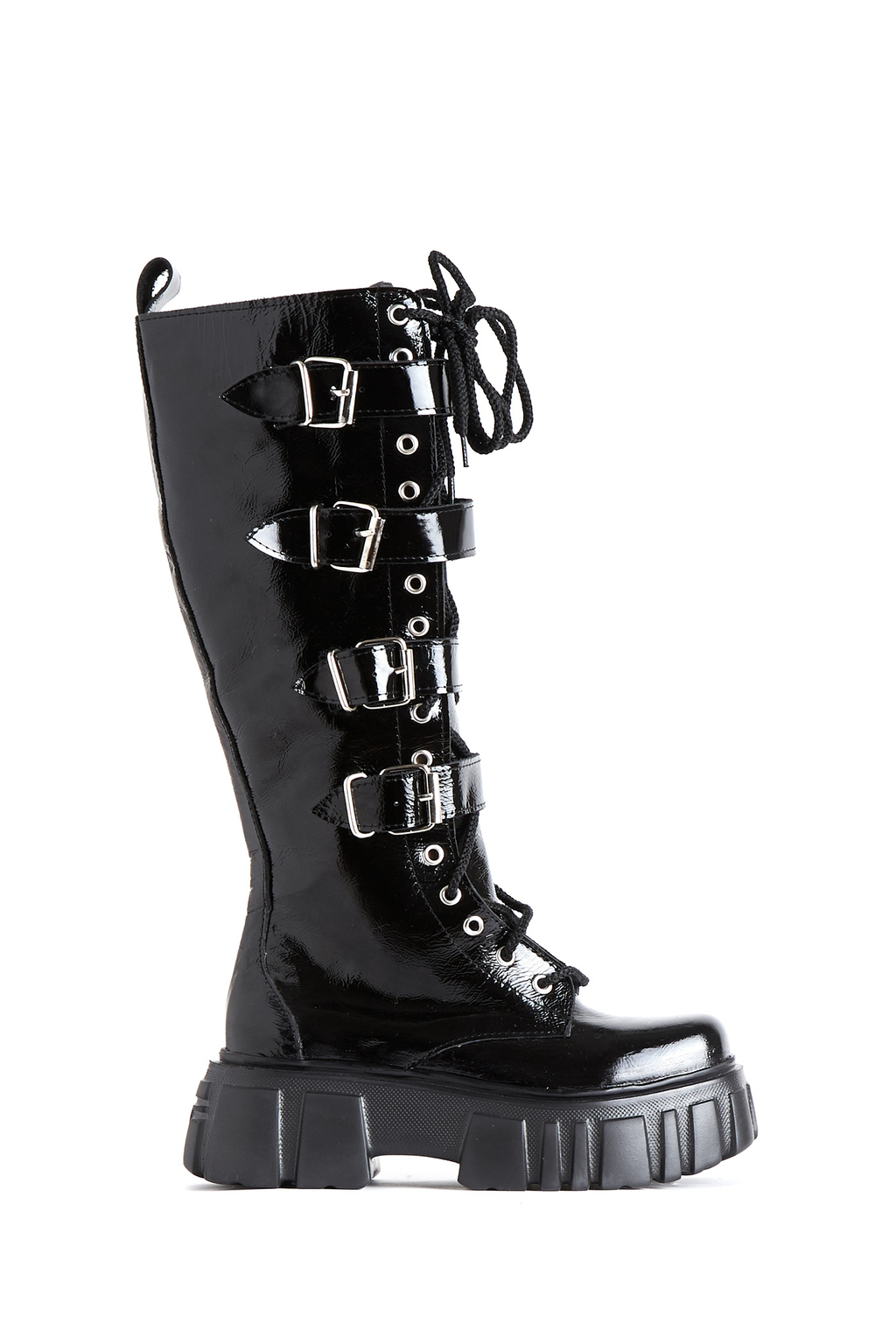 Borcegos charol online negro