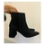 Brigitte Gamuza Negro Taco Ancho - comprar online