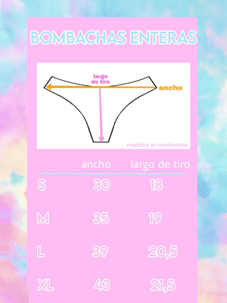 Talles de bombachas hotsell