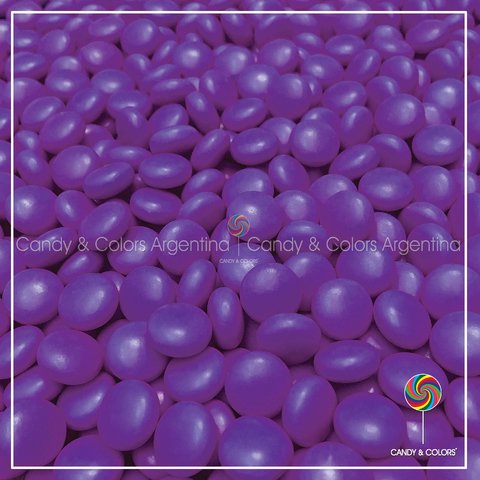 Lentejas frutales confitadas - violeta - 500 grms