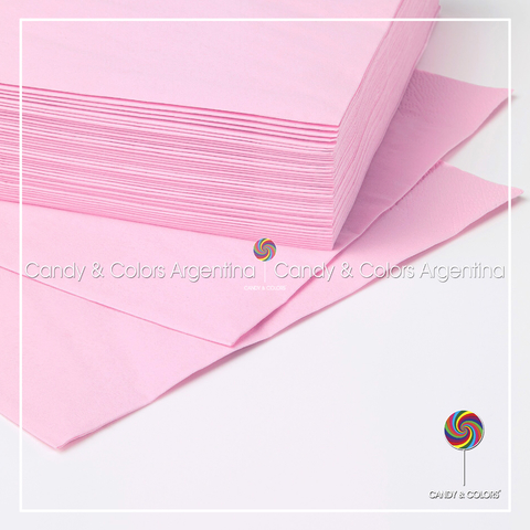 20 x Servilleta tissue lisa - rosa viejo pastel