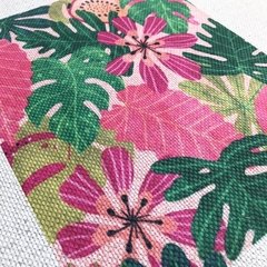 Género sublimado para bordar | Diseño Flor y Monstera