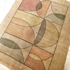 Kit alfombra diseño "Bauhaus" + Hilados - para bordar con My Punch Needle #4 en internet