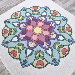 Alfombra Redonda para Bordar 1 mt. | Diseño Mandala