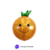 Globo Figura Fruta Naranja 24"