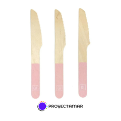 Cuchillo de madera Ecológico x 4 unidades Color