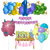 Combo Cumpleaños Kit Globos Monstruo Rosa Decoración