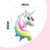 Globo Unicornio Cabeza Pelo Pastel 24" - comprar online