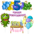 Combo Cumpleaños Kit Globos Monstruos Verde Decoración - tienda online