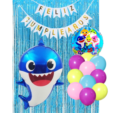 Globo Baby Shark Azul