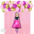 Kit Combo Barbie Rosa Pastel Deco Cumpleaños