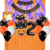 Combo Cumpleaños Globos Temática Halloween Violeta Naranja - comprar online