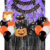 Imagen de Combo Cumpleaños Globos Temática Halloween Violeta Negro