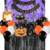 Combo Cumpleaños Globos Temática Halloween Violeta Negro - comprar online